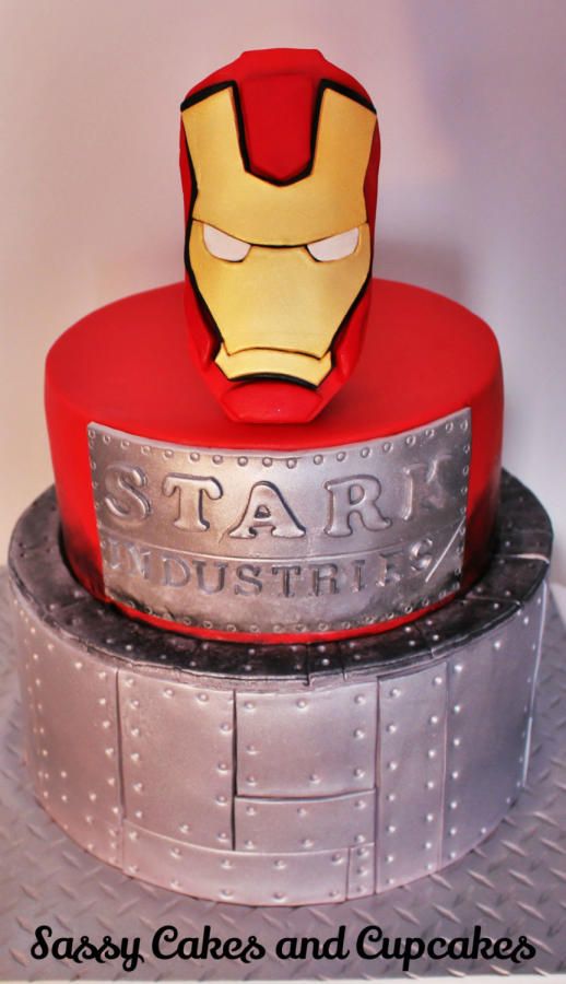 Iron Man Birthday Cake