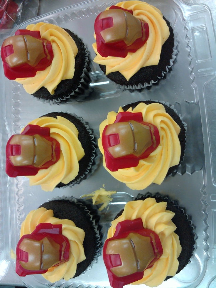 Iron Man Cupcakes