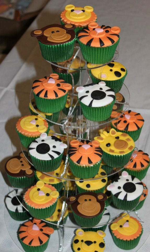 Jungle Animal Cupcakes