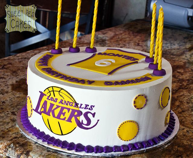 Lakers Basketball Birthday Cake