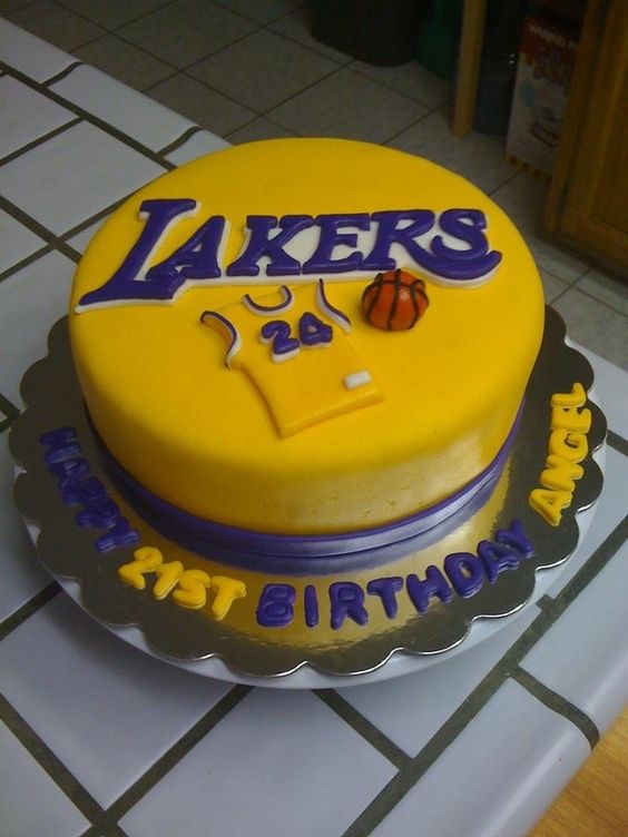 Lakers Birthday Cake