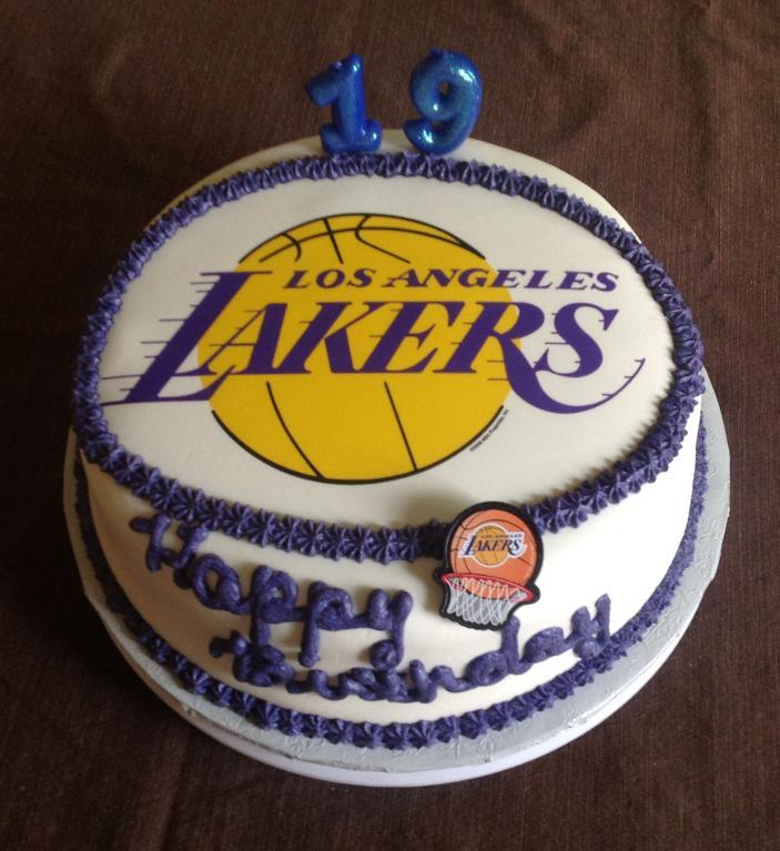 Lakers Birthday Cake