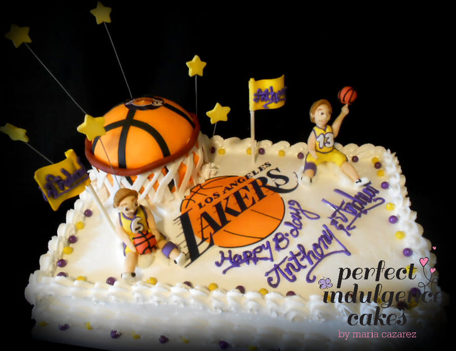 Lakers Birthday Cake