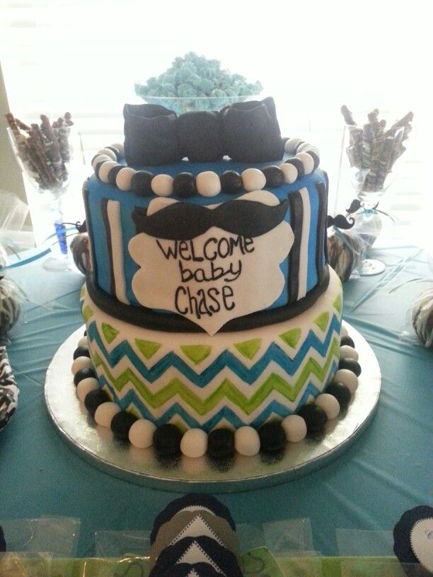 Little Man Baby Shower Cake