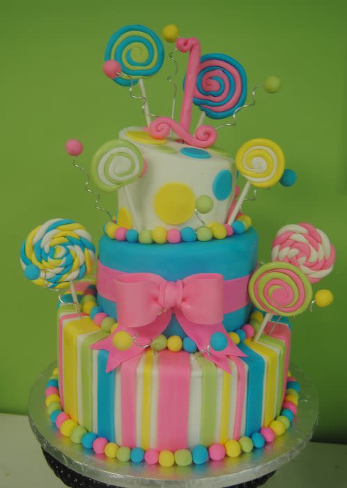 Lollipop Birthday Cake