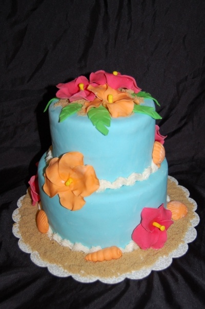 Luau Birthday Cake