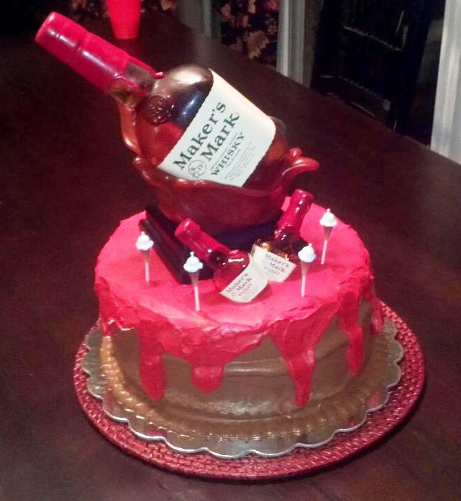 Makers Mark Birthday Cake