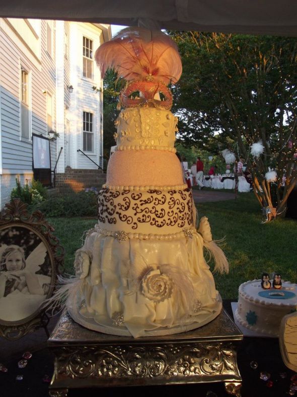 Masquerade Wedding Cakes Bling