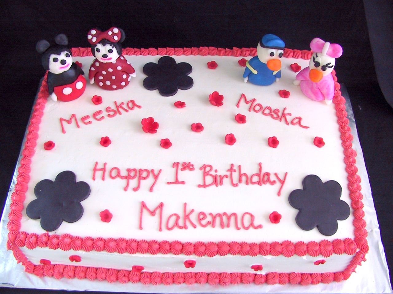 Mickey Minnie Mouse 1st Birthday Cake