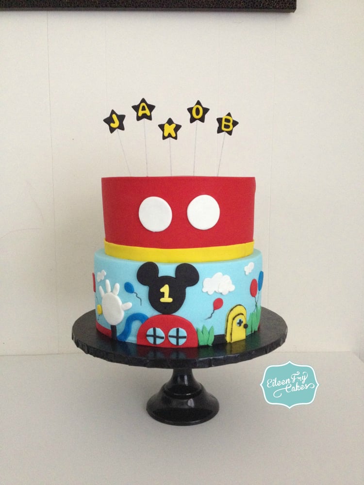 Mickey Mouse Birthday Cake