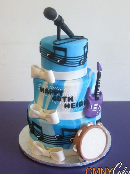 Microphone Birthday Cake