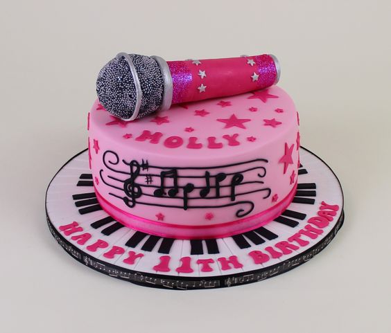 Microphone Birthday Cake