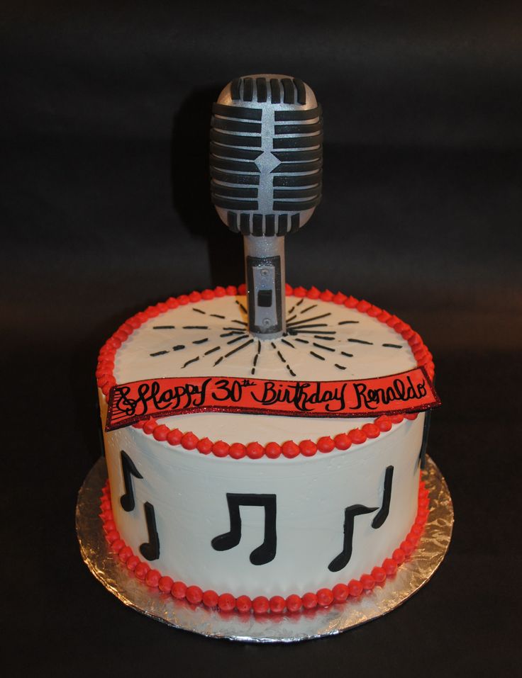 11 Photos of Microphone Birthday Cupcakes