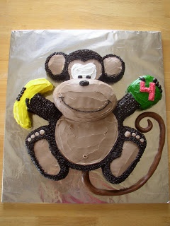 Monkey Birthday Cake