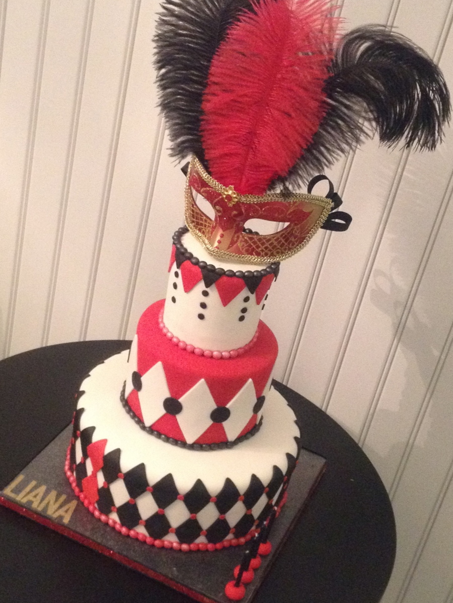 6 Photos of Masquerade Cakes Diamonds