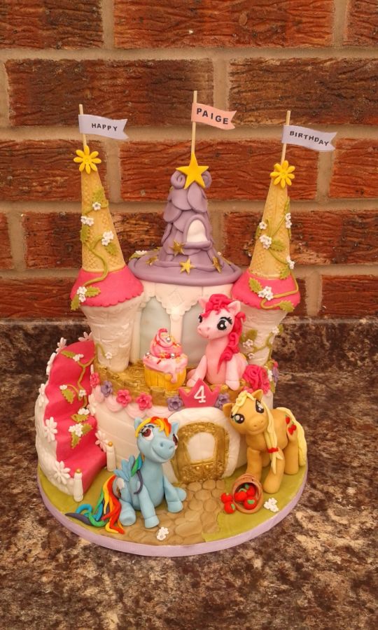 My Little Pony Castle Cake