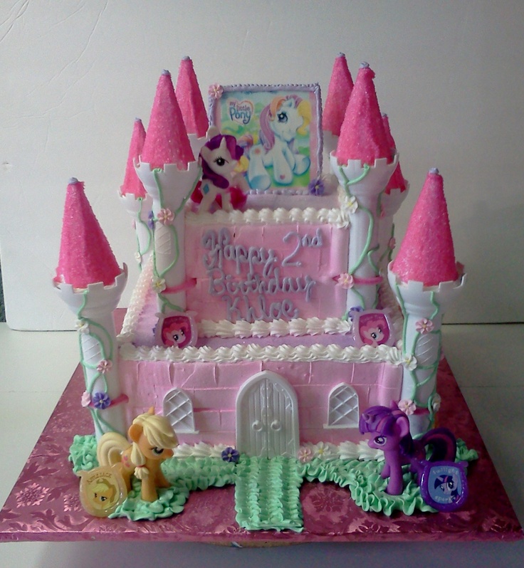 My Little Pony Castle Cake