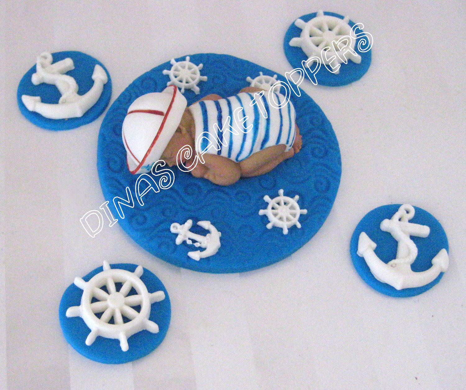 Nautical Baby Shower Cake Topper