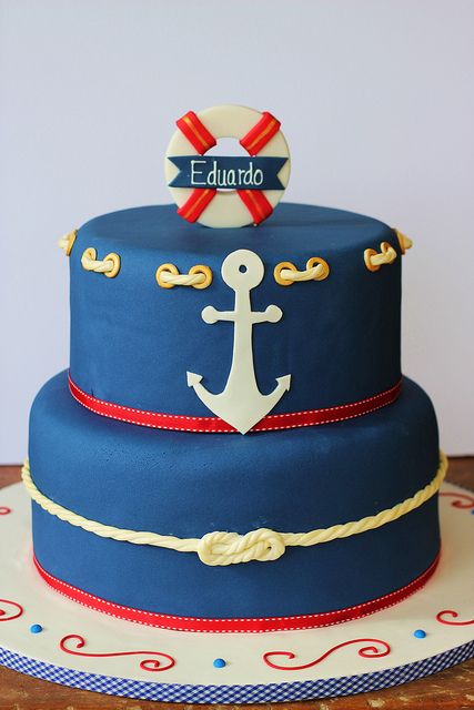 Nautical Birthday Cake