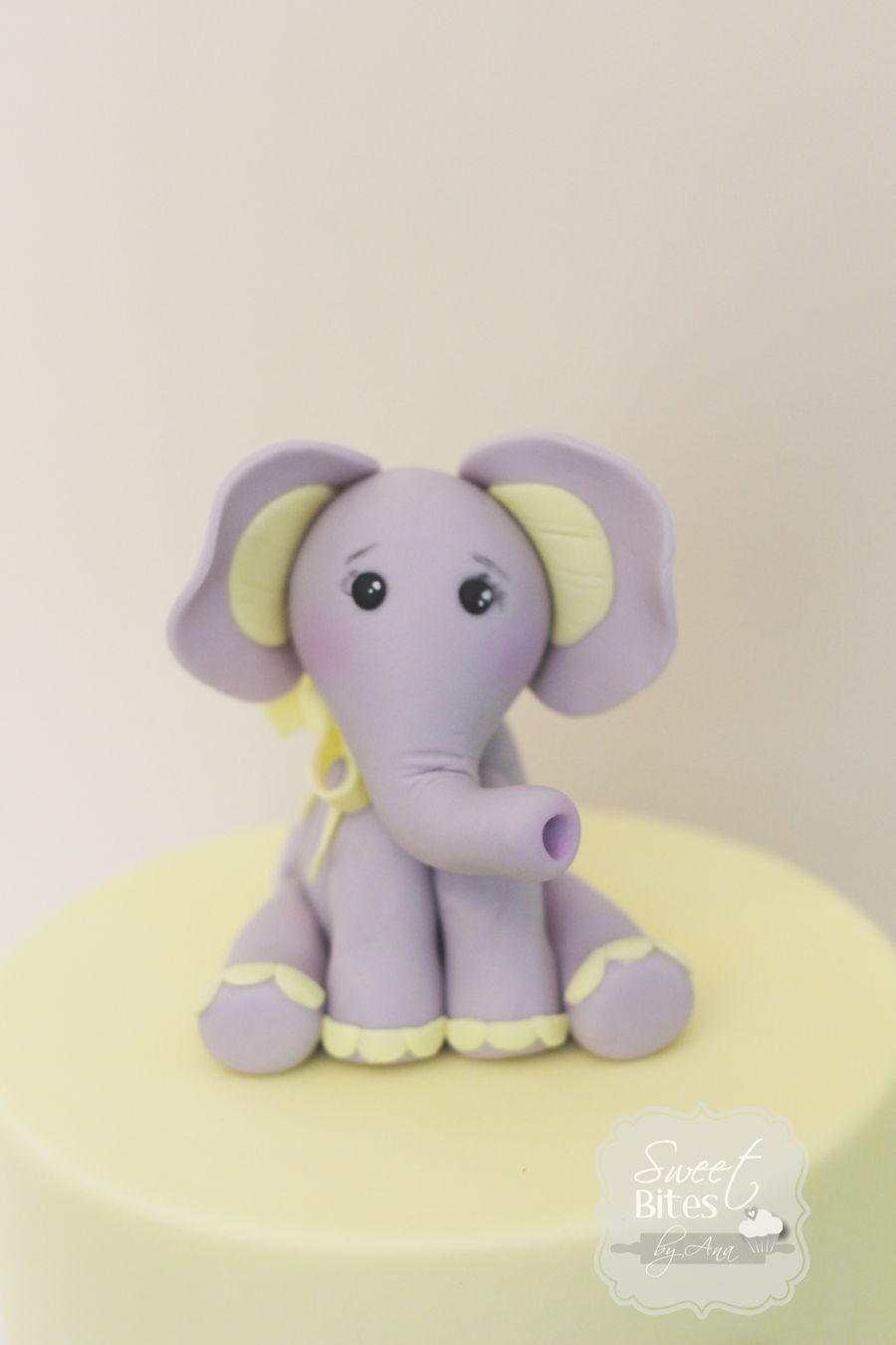 Neutral Elephant Baby Shower Cake