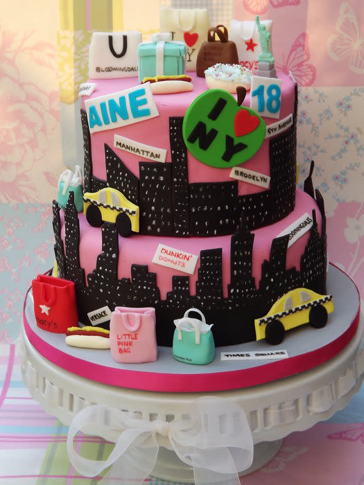 New York Themed Birthday Cake