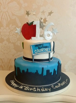 New York Themed Birthday Cake