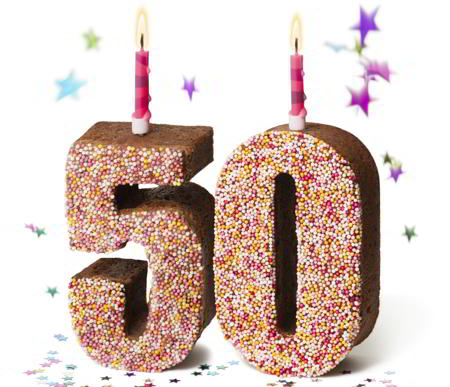 Number 50 Birthday Cake Decoration