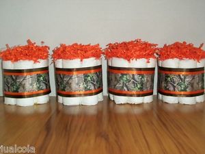 Orange Camo Hunting Baby Shower Decorations