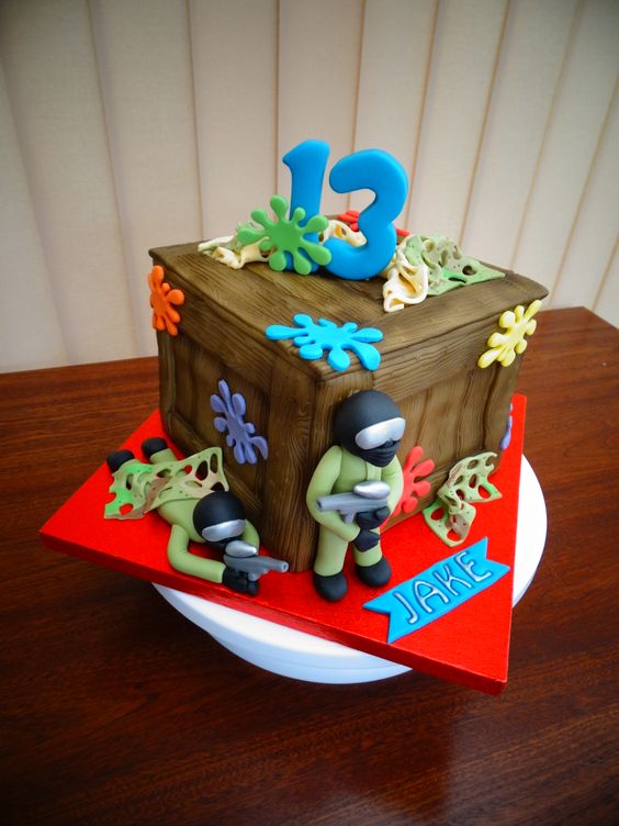 Paintball Birthday Cake Ideas