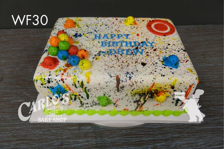 Paintball Birthday Cake Ideas