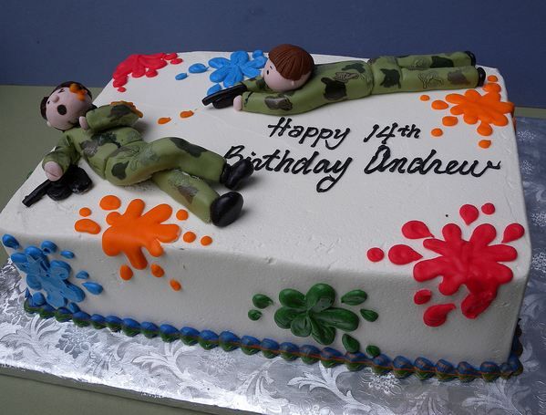 Paintball Cake