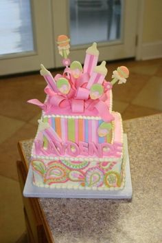 Paisley Baby Shower Cake Ideas