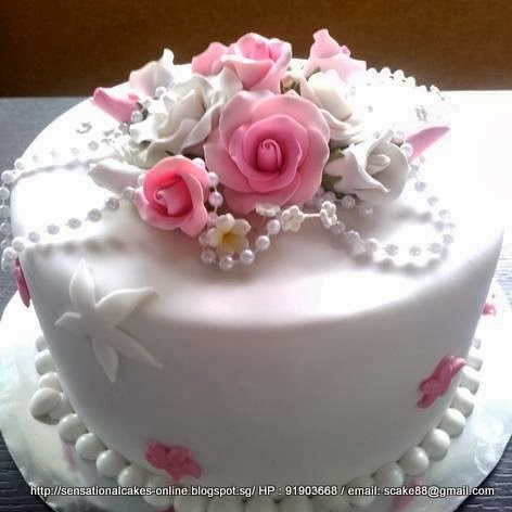 Pearls Wedding Cake Design