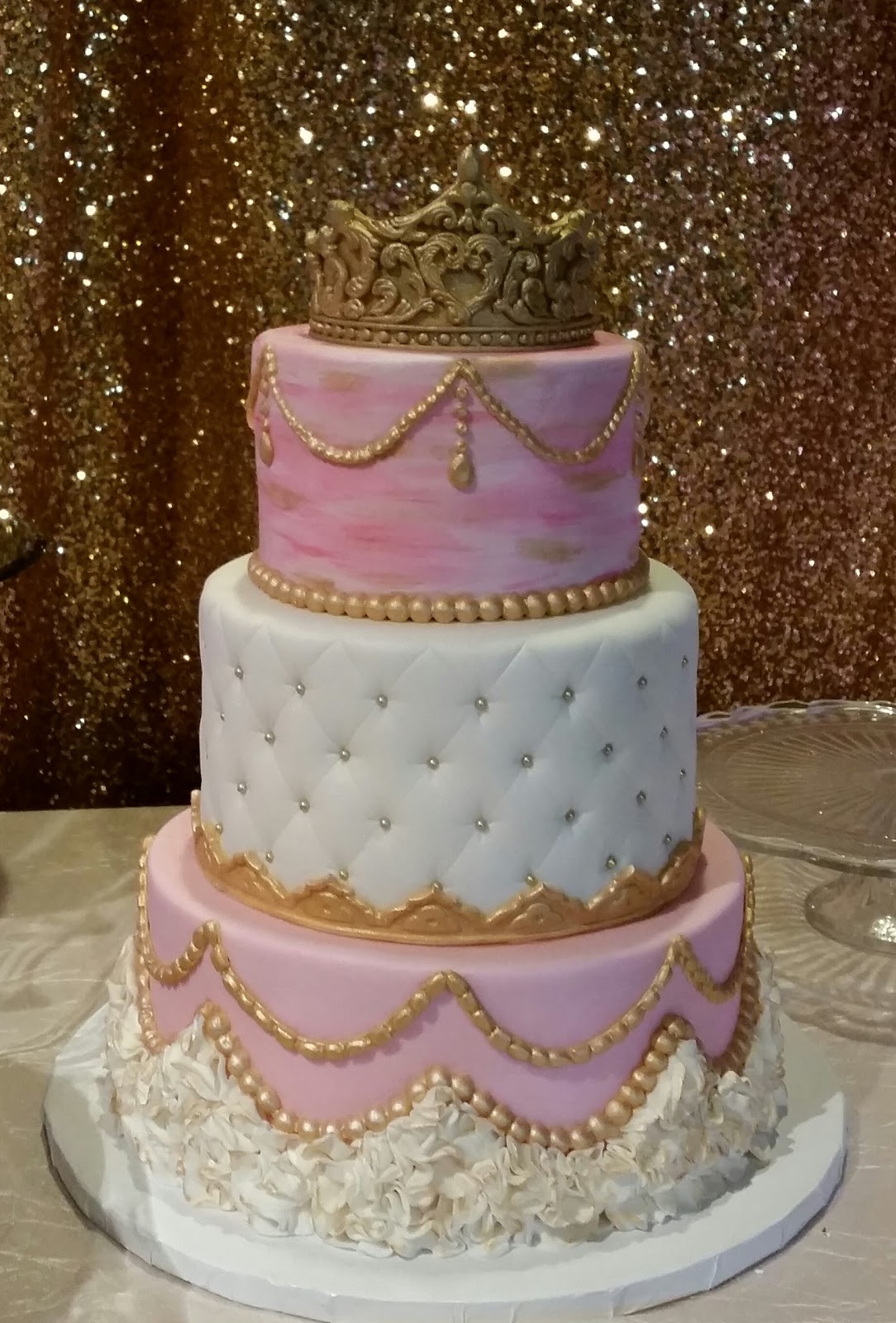 Pink Baby Shower Cake