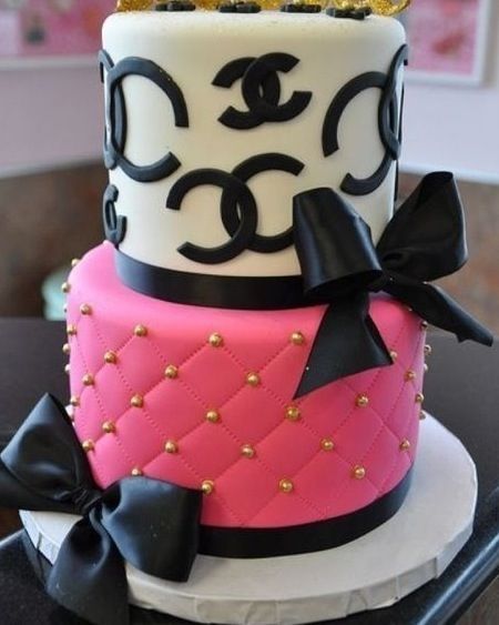 Pink Chanel Birthday Cake