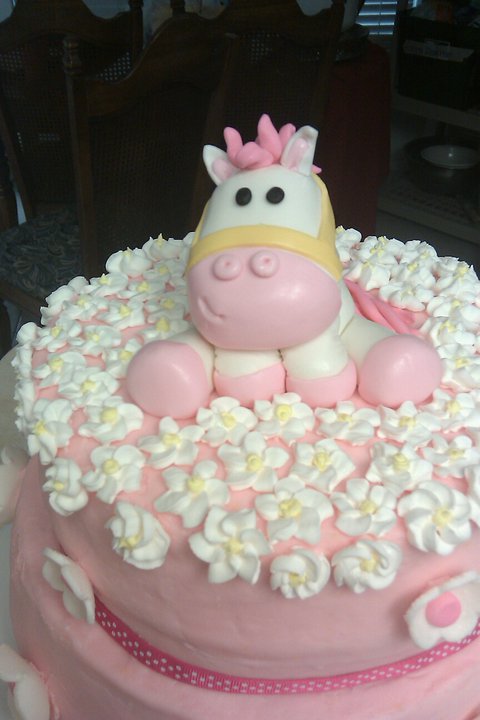 Pink Horse Birthday Cake