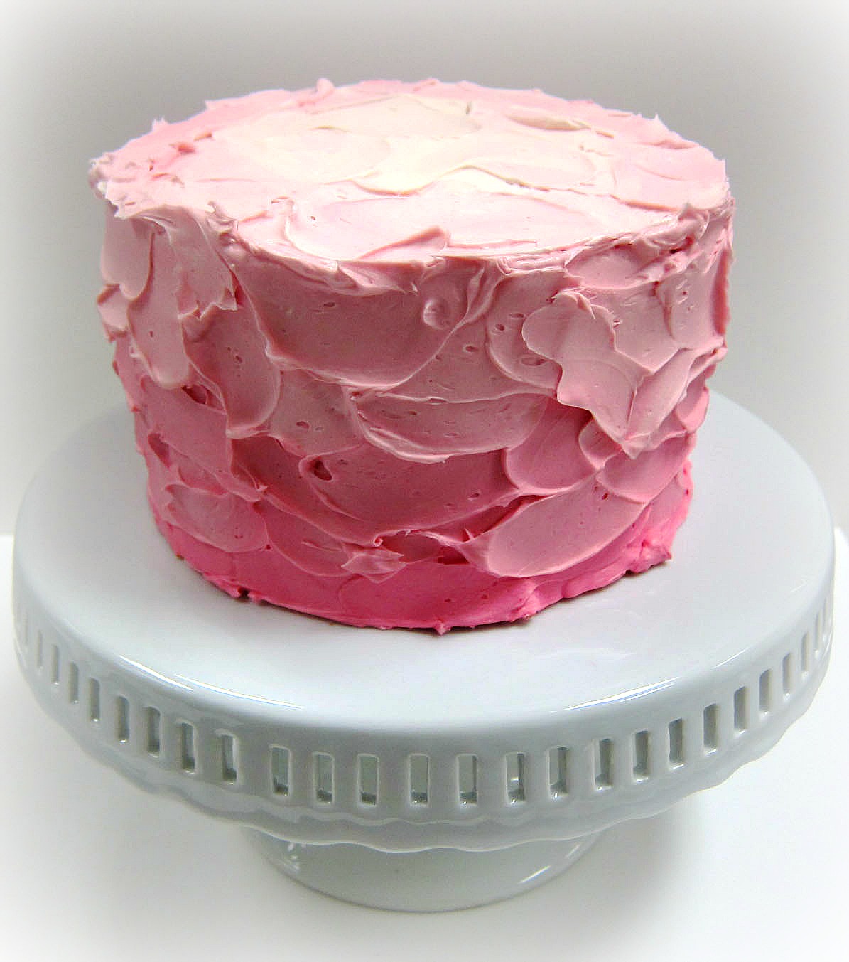 Pink Ombre Cake Frosting