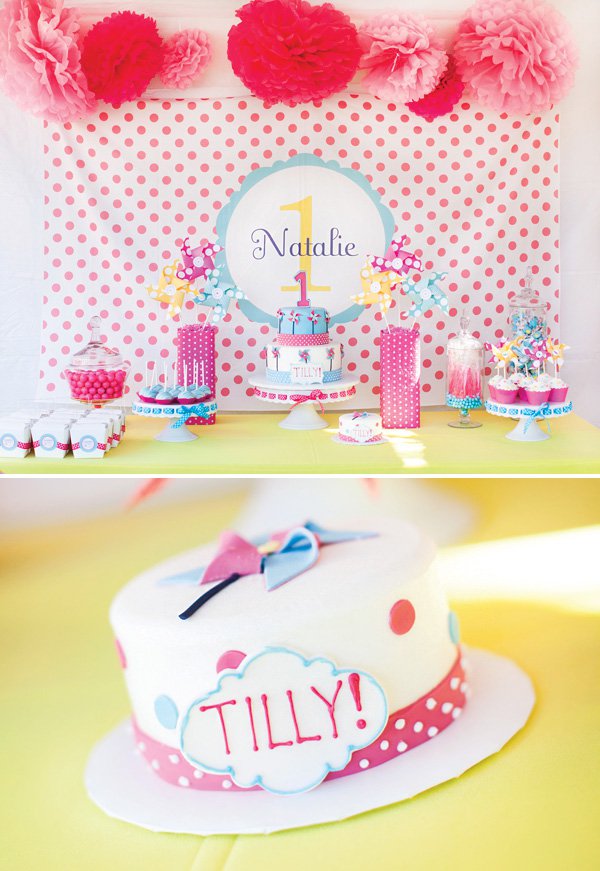 Pinwheel and Polka Dot Birthday Party