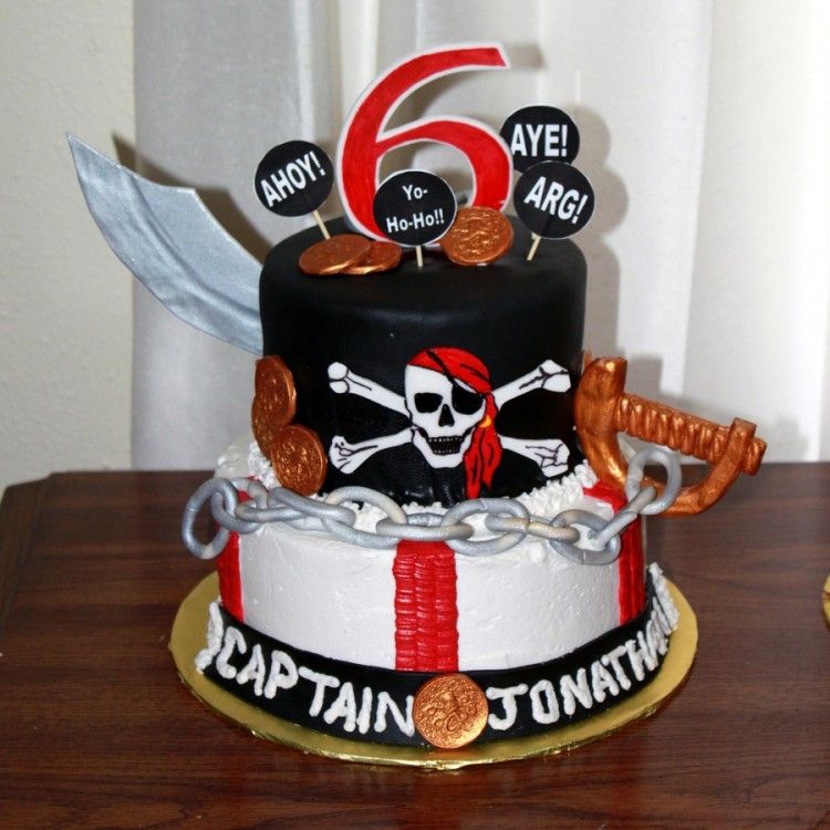 Pirate Birthday Party Cake