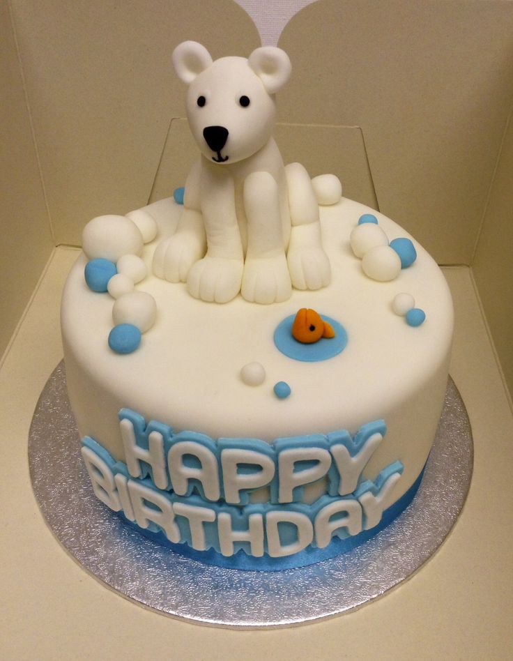 Polar Bear Birthday Cake