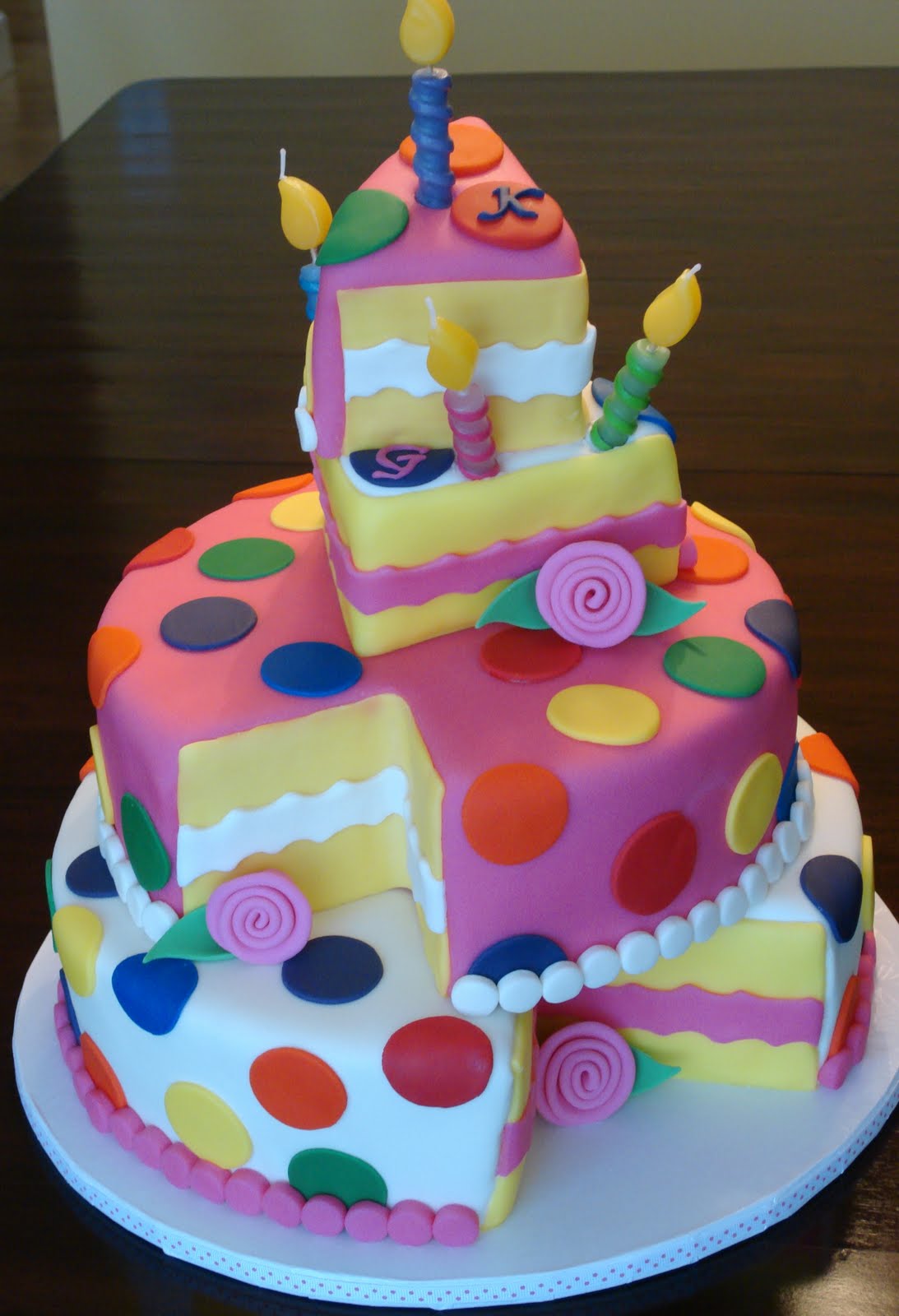 11 Photos of Polka Dots Birthday Cakes For 1 Year Old Girls