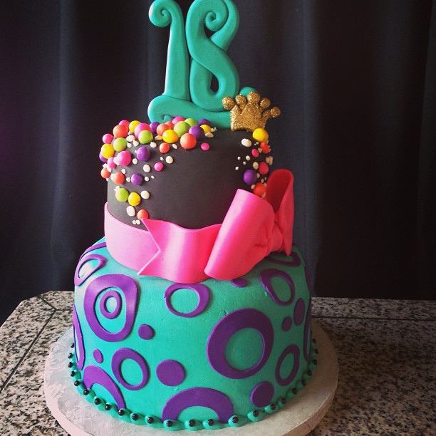 Purple 18th Birthday Cakes for Girls