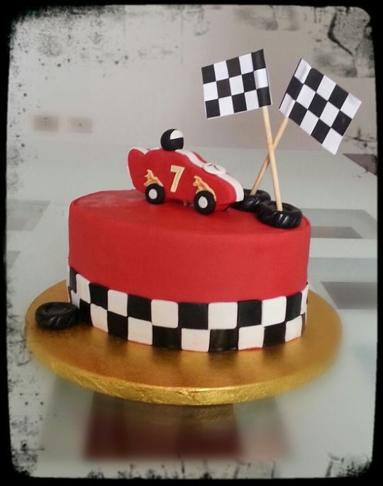 Racing Car Birthday Cake