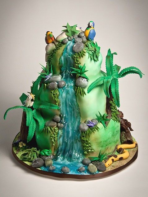 Rainforest Birthday Cake