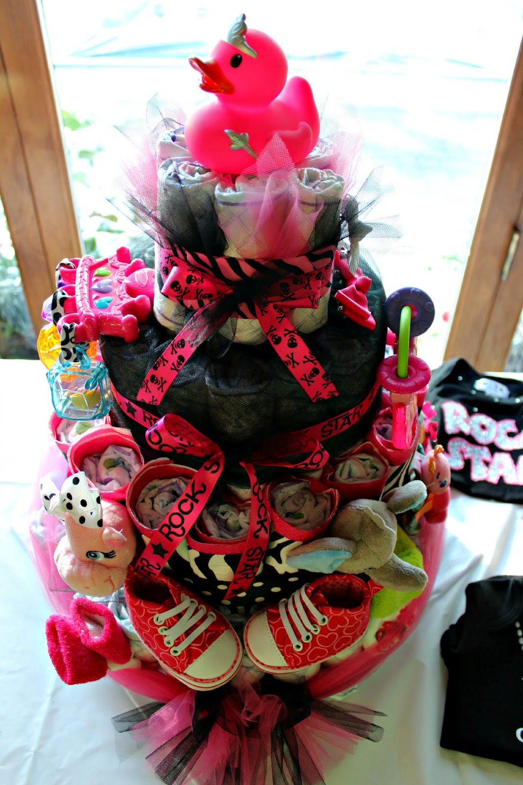 Rock'n Roll Diaper Cake