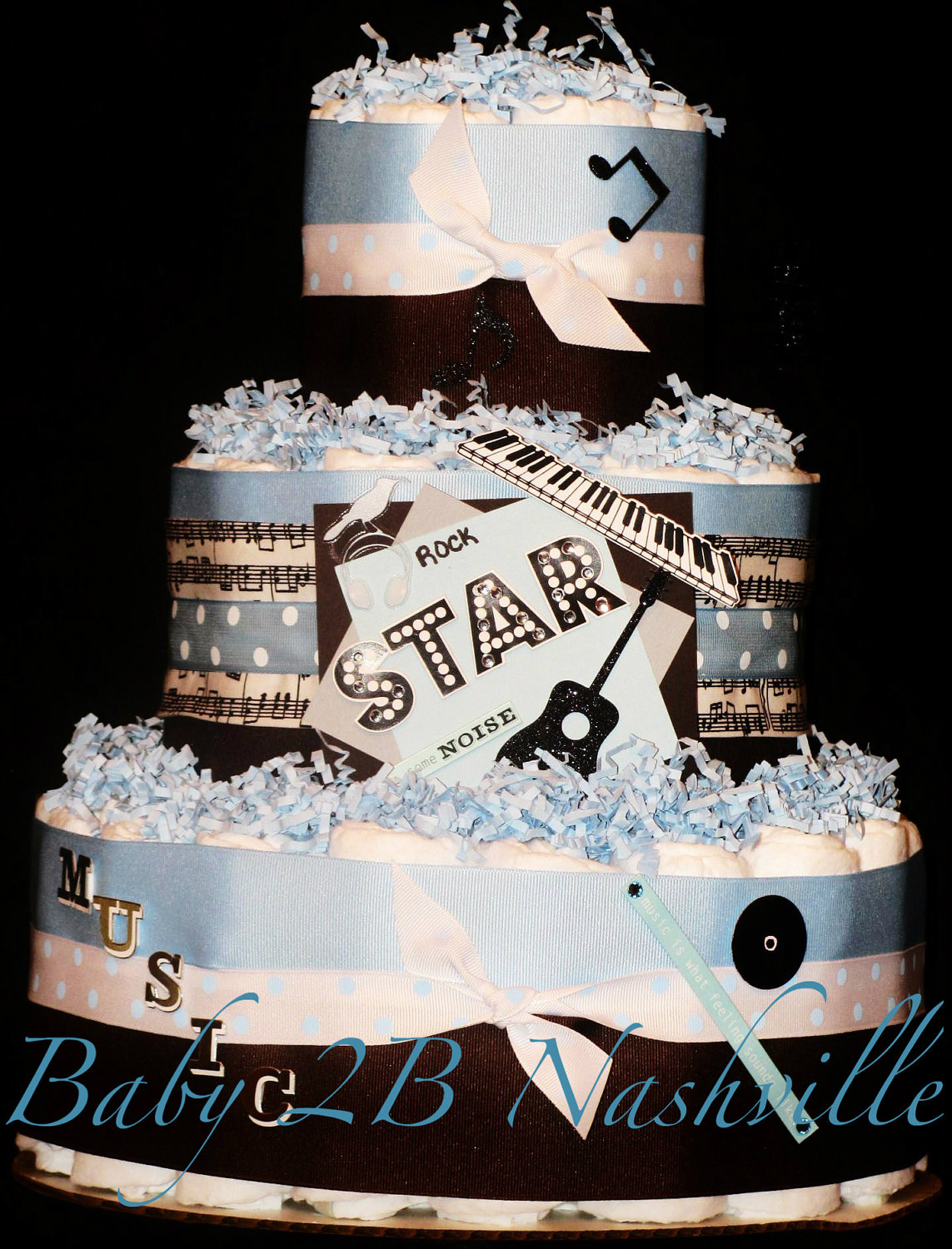 Rock'n Roll Diaper Cake