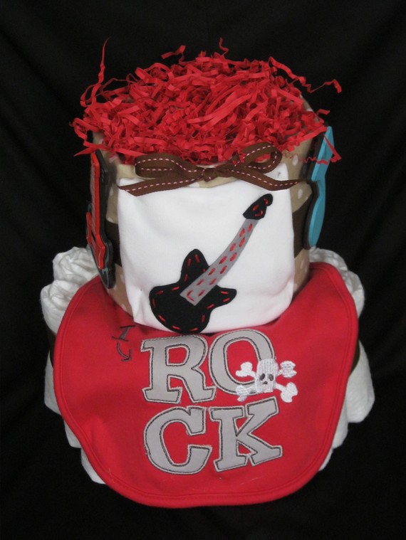 Rock'n Roll Diaper Cake