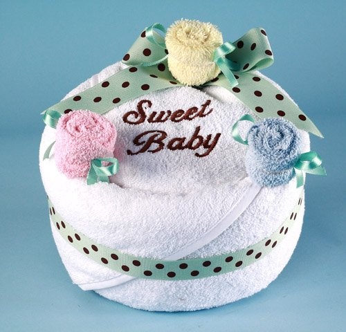 Rosette Baby Towel Cake