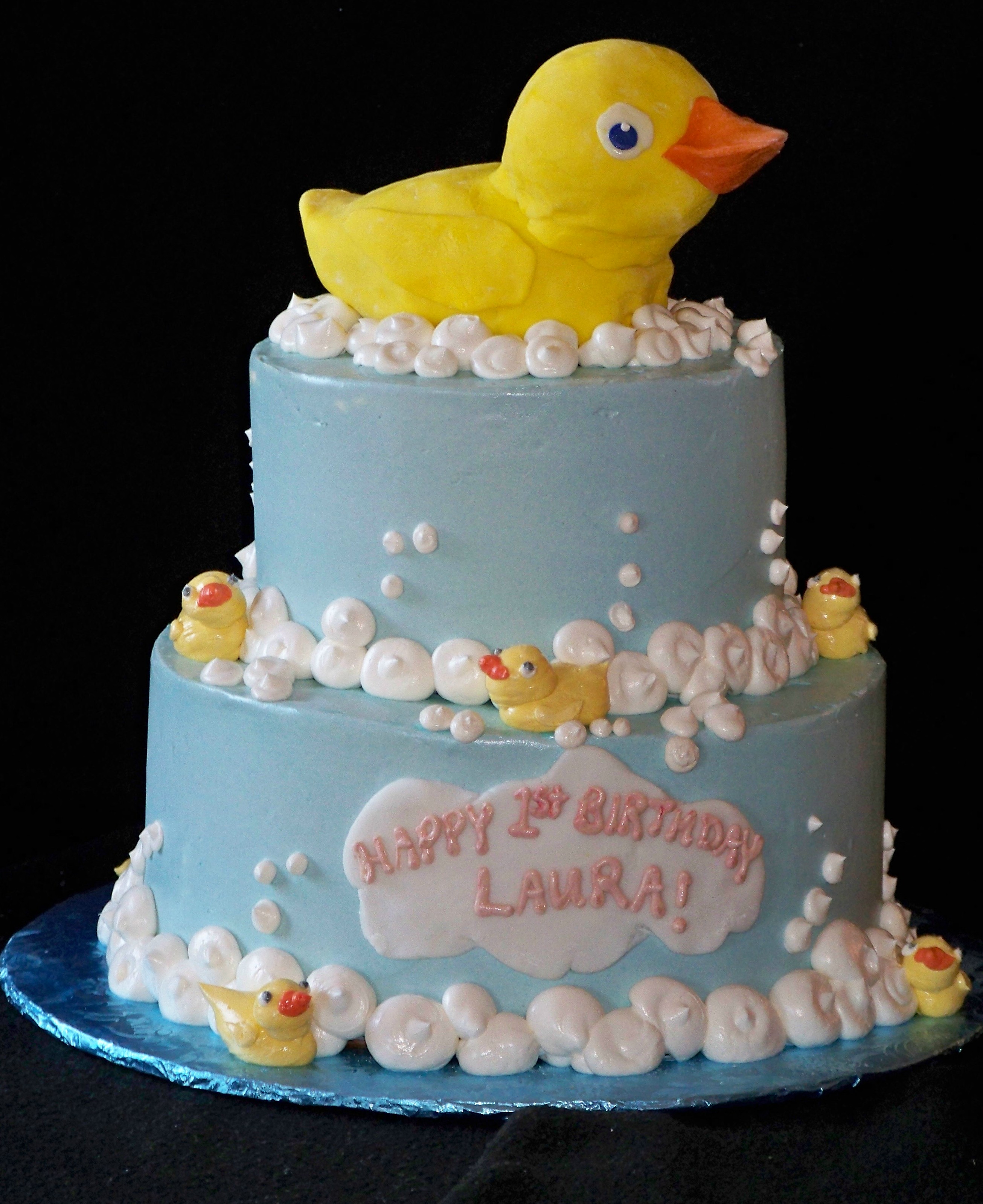 Rubber Ducky Baby Shower Cake