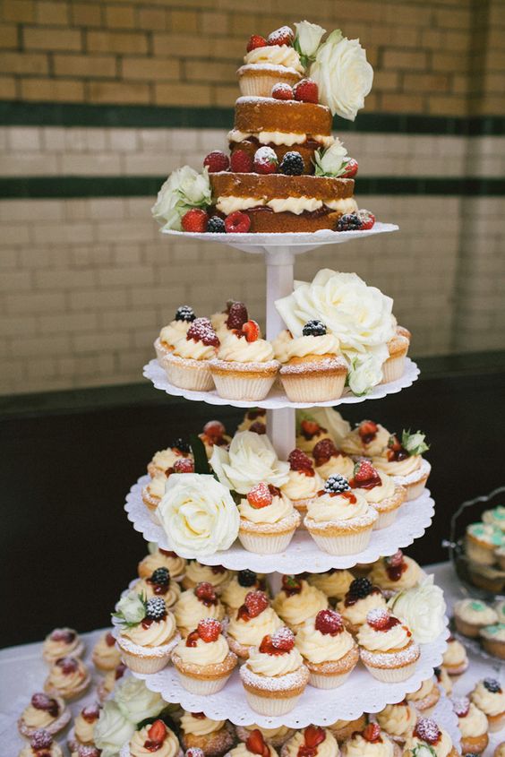 Rustic Wedding Cake and Cupcake Ideas